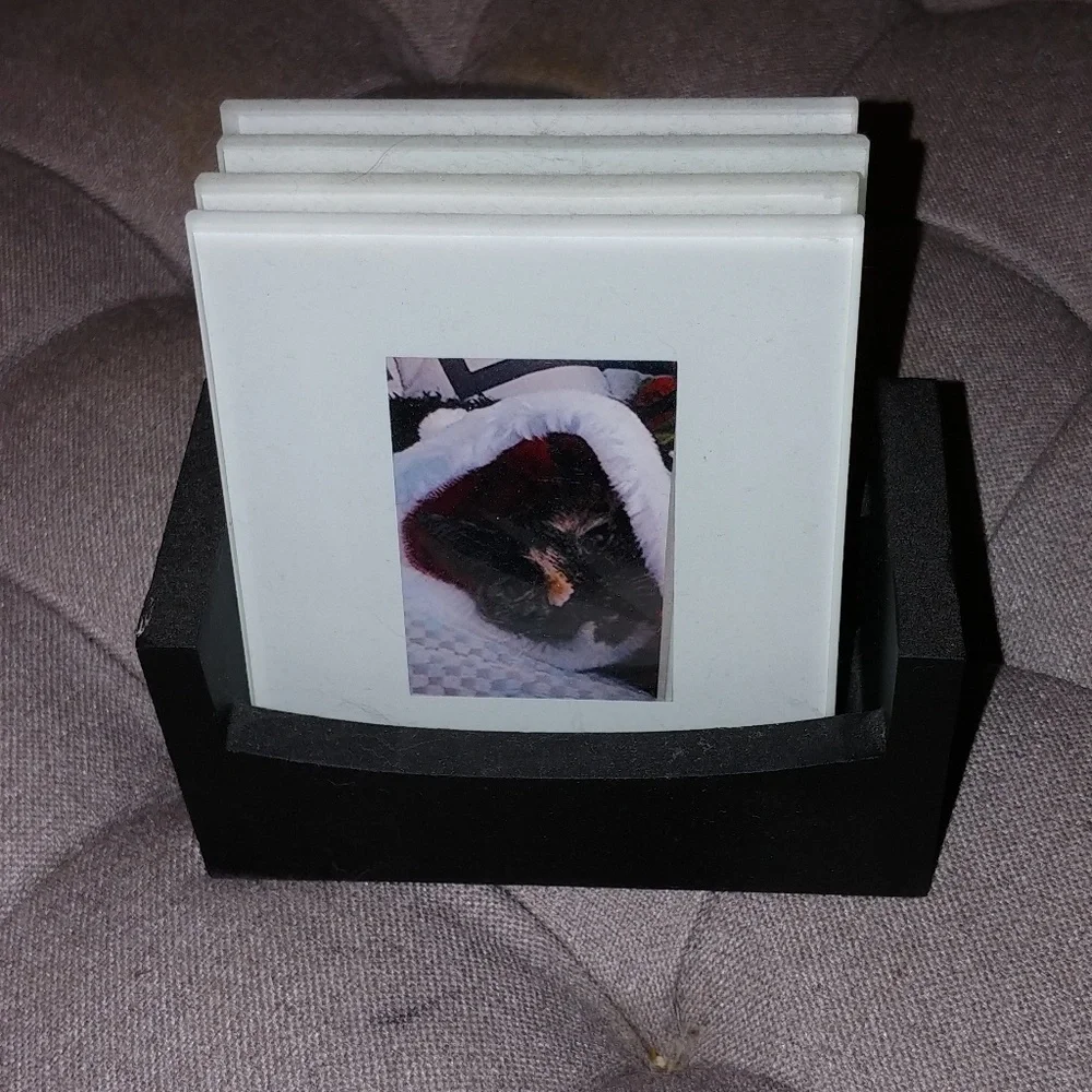 Glass coasters